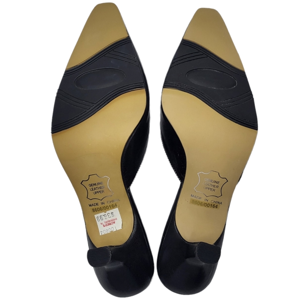 Española Amalia Black Mule Heels - Picture 6 of 7